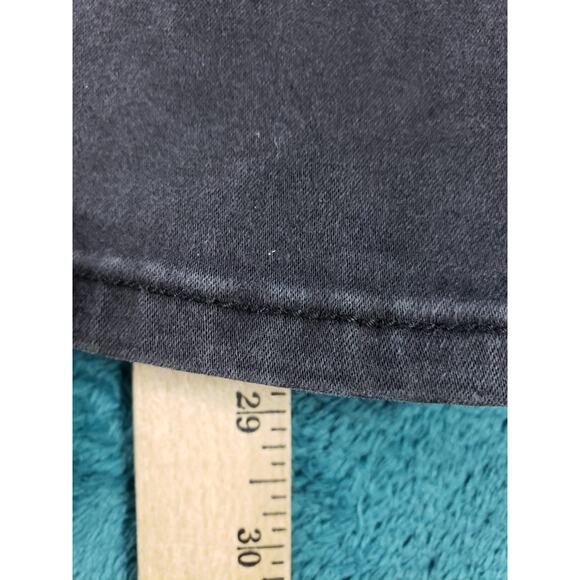 American Eagle Jeans Size 10 Long Womens Black Stretch Pants Mid Rise Jegging - Picture 8 of 13